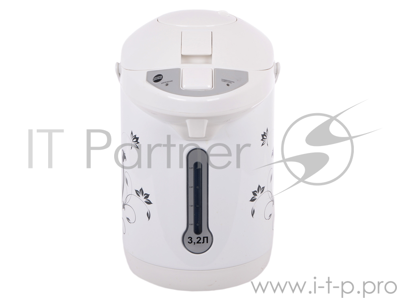 Термопот Великие Реки Чая-3, 750 Вт, 3,2 л, металл корпус, колба из нерж. стали, съемный шнур