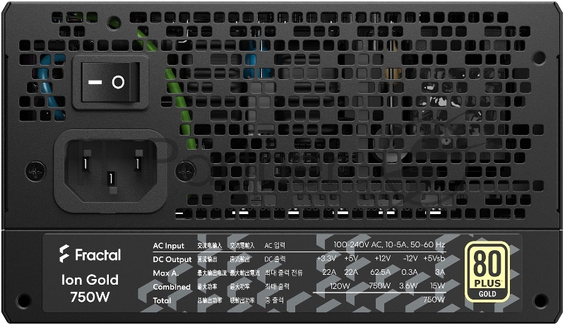 Ion Gold 750W, ATX FD-P-IA2G-750-EU
