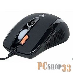 Мышь A4Tech X-718BK (черный) USB, 6+1 кл.-кн., 3200 dpi,проводная 94398