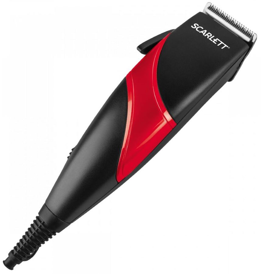 Машинка для стрижки Scarlett SC-HC63C24 черный/красный