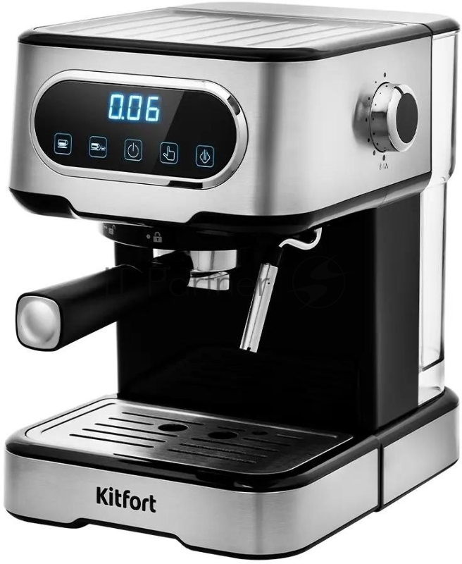 Кофеварка капельная Kitfort KT-765 серебристый/черный