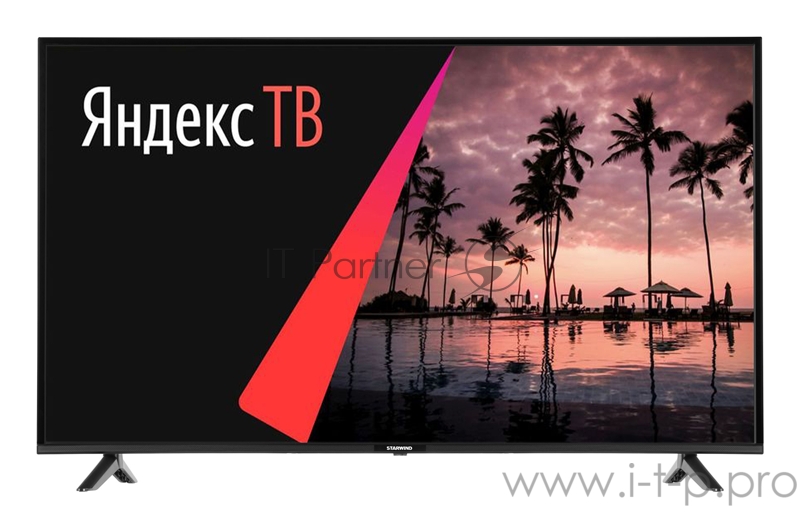 Телевизор LED Starwind 55 SW-LED55UB401 Яндекс.ТВ черный/Ultra HD/60Hz/DVB-T/DVB-T2/DVB-C/DVB TV (RUS)
