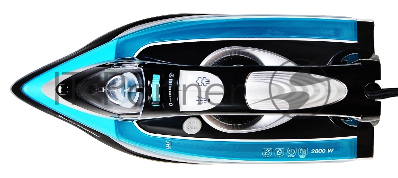 Утюг Hyundai H-SI01571 2600Вт черный/голубой