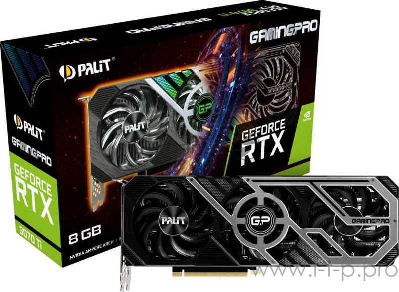 Видеокарта PCIE16 RTX3070TI 8GB RTX3070TI GAMINGPRO 8G PALIT