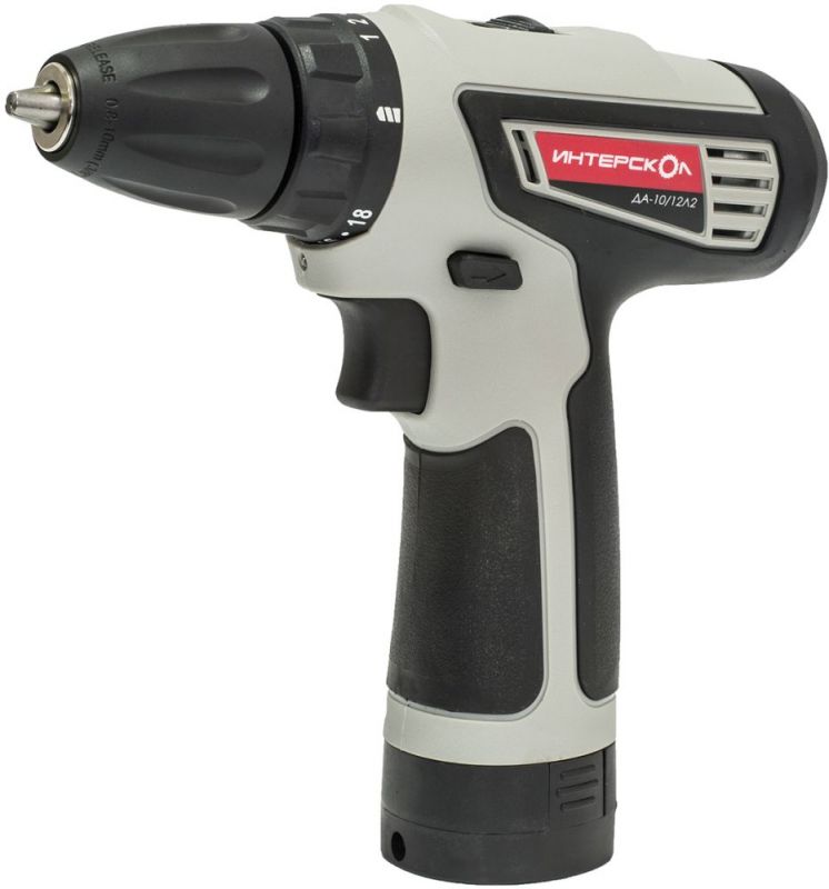 Дрель, Шуруповерт ИНТЕРСКОЛ ДА-10/12Л2 (Li-ion) акк. дрель-шуруп. (2 аккум.) 517.0.2.00