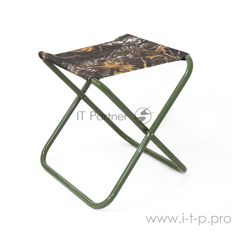 Стул туристич. СЛЕДОПЫТ складной, сред. 360х420х420 мм, труба сталь 20х1 мм (лес темный)/5/