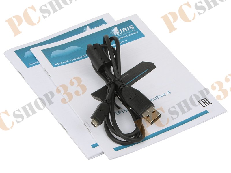 Сканер IRIS IRIScan Executive 4 A4, 600x600dpi, черный (USB2.0)