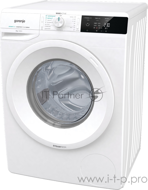 Стиральная машина GORENJE WEI843S Загрузка: 8 кг Скорость отжима: 1,400 об./мин. Класс энергопотребления: A-30% Инверторный мотор Inverter PowerDrive