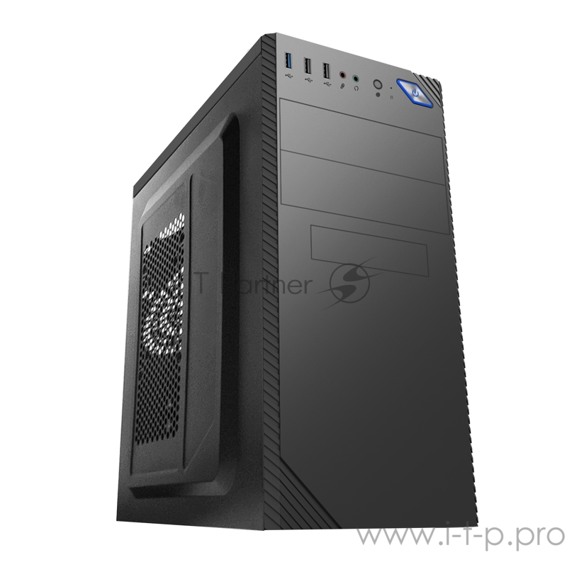 Корпус HIPER Office M5855 (mATX, 0.4MM SGCC, 1xUSB3.0, 2xUSB2.0 +Audio, PSU HPT-500, 120mm fan, 20+4 pin, SATAx2,IDEx2, 4pinx1, 6+2pinx1, power cord, Black)