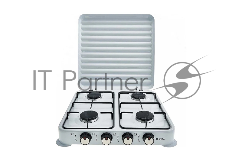 Плитка газовая DELTA D-2208 четырехконфорочная цвет белый