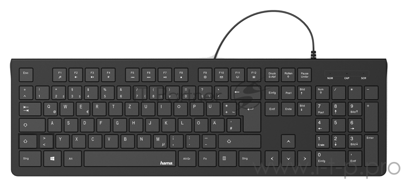 Клавиатура Hama KC-200 черный USB