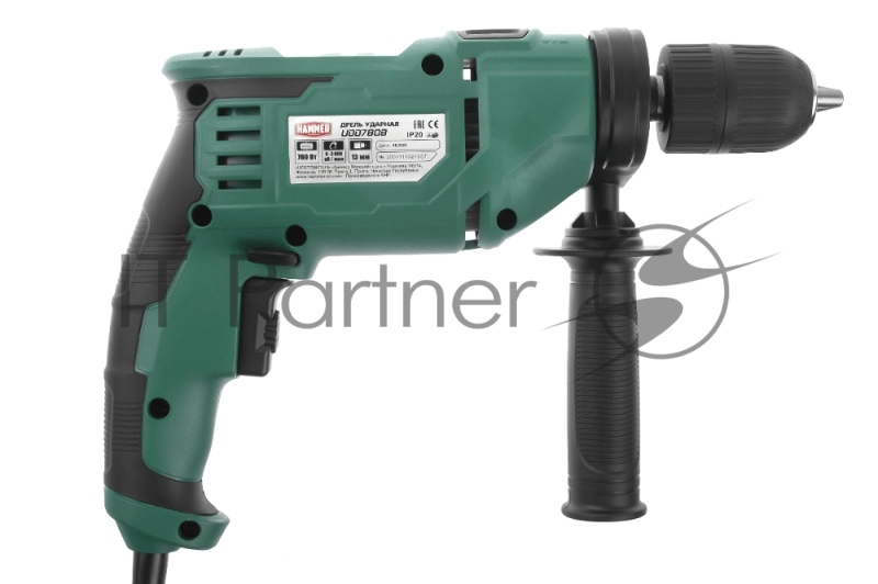Дрель ударная Hammer UDD780B 780Вт БЗП 13мм 0-3000об/мин реверс