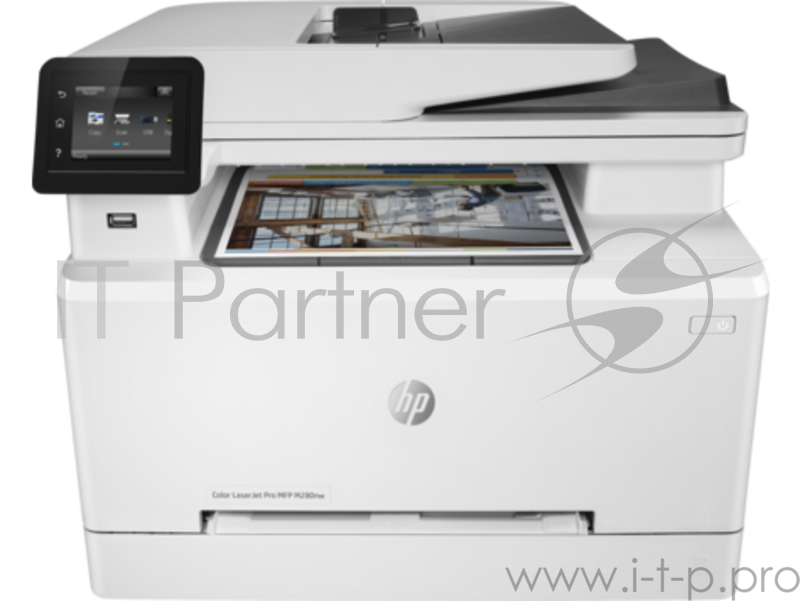 Цветное МФУ HP Color LaserJet Pro MFP M280nw A4, лазерный, принтер + сканер + копир, ЖК, бело-черный (USB2.0, LAN, WiFi)