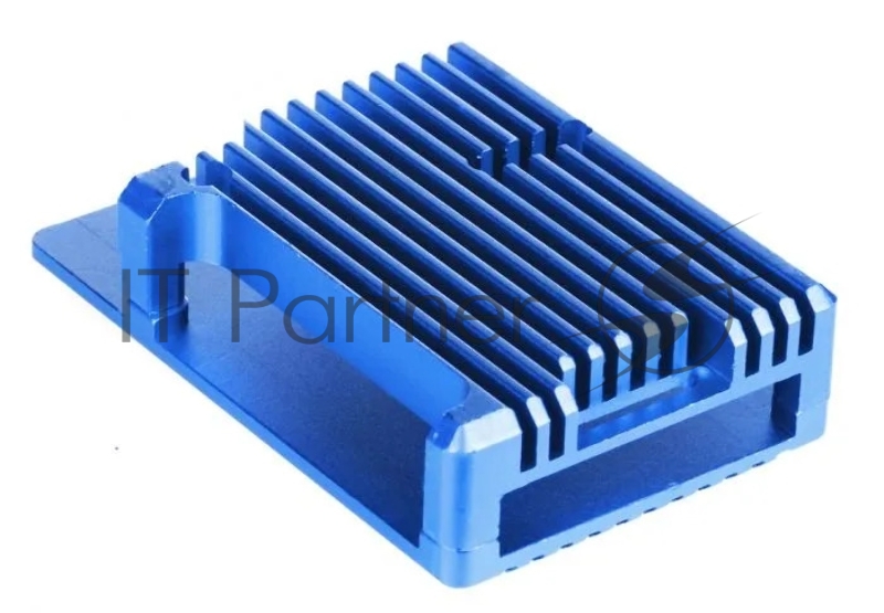 Корпус Qumo Aluminum case without fan, Raspberry Pi 4, blue(RS003)