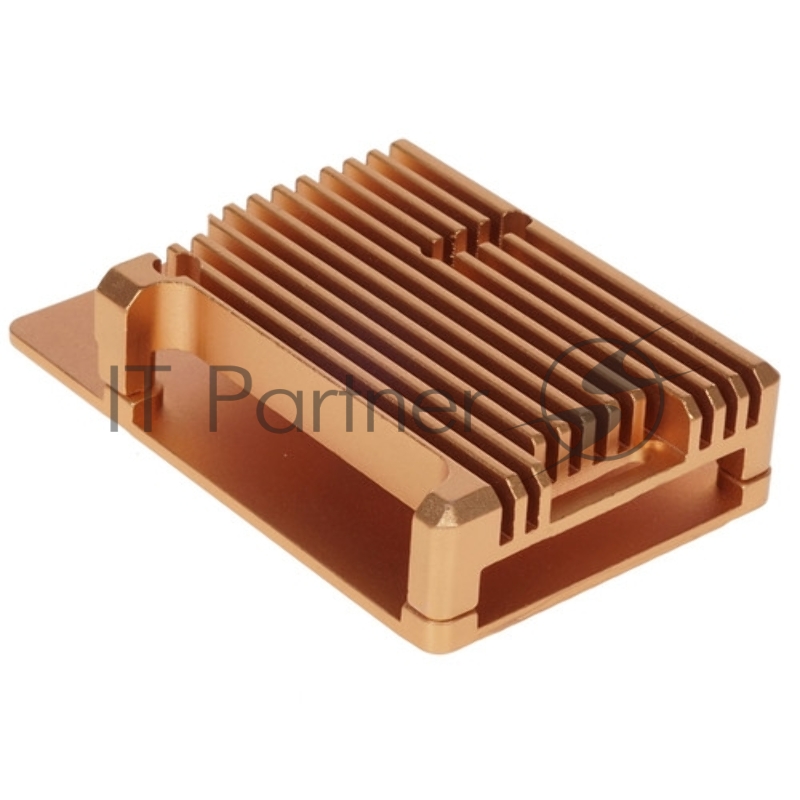 Корпус Qumo Aluminum case without fan, Raspberry Pi 4, gold(RS005)