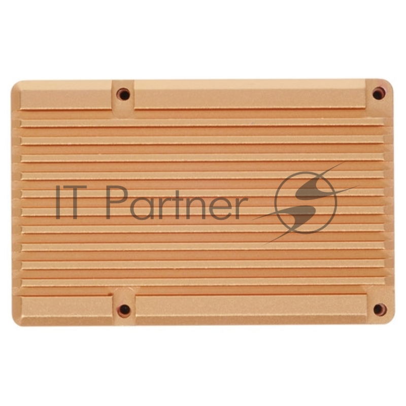 Корпус Qumo Aluminum case without fan, Raspberry Pi 4, gold(RS005)