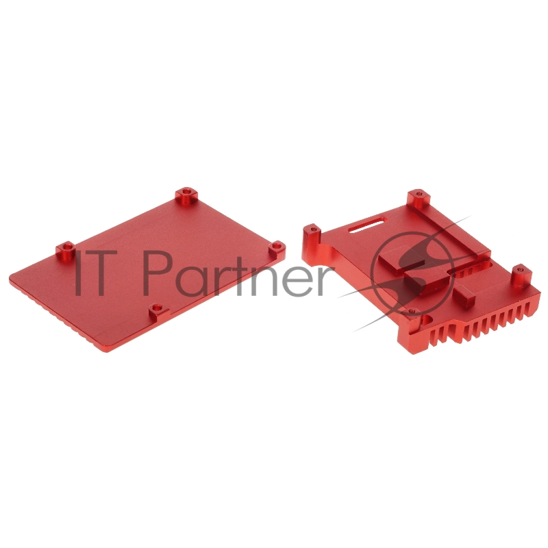 Корпус Qumo Aluminum case without fan, Raspberry Pi 4, red(RS004)