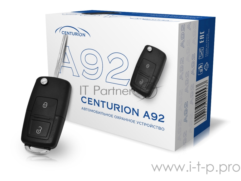 Автосигнализация Centurion A92 без обратной связи брелок без ЖК дисплея