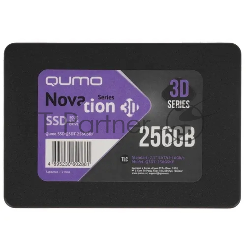Накопитель SSD QUMO 256GB QM Novation Q3DT-256GSKF {SATA3.0}