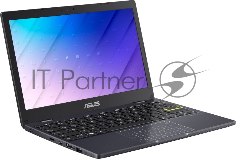 Ноутбук ASUS E210MA-GJ004T 11.6(1366x768 (матовый))/Intel Pentium Silver N5030(1.1Ghz)/4096Mb/64 eMMCGb/noDVD/Int:Intel UHD Graphics/Cam/BT/WiFi/war 1y/1.05kg/Peacock Blue/W10 + Support NumberPad /