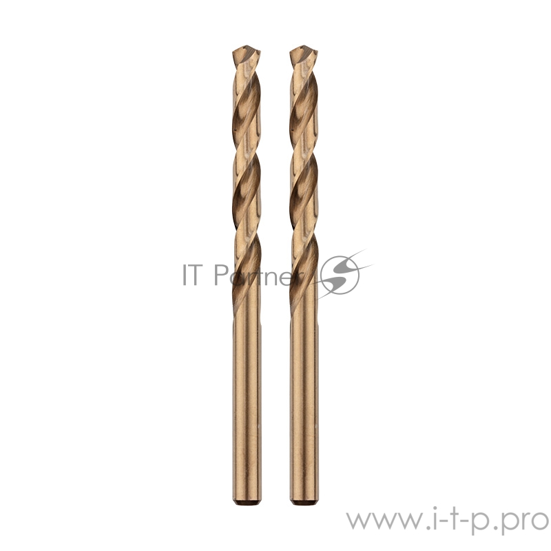 Сверло по металлу 3 мм «Кобальт» (сталь HSS-Co 5% M35 P6M5K5) (2 шт. в блистере) DIN 338 REXANT