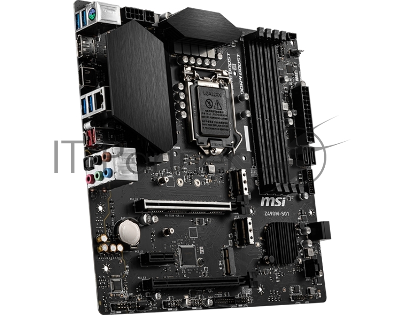 Материнская плата MSI Z490M-S01 LGA 1200 DDR4 PCI-E 3.0 2 HDMI Z490 Micro ATX