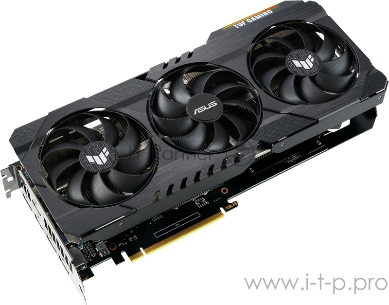 Видеокарта Asus PCI-E 4.0 TUF-RTX3060TI-O8G-V2-GAMING LHR NVIDIA GeForce RTX 3060Ti 8192Mb 256 GDDR6 1755/14000/HDMIx2/DPx3/HDCP Ret