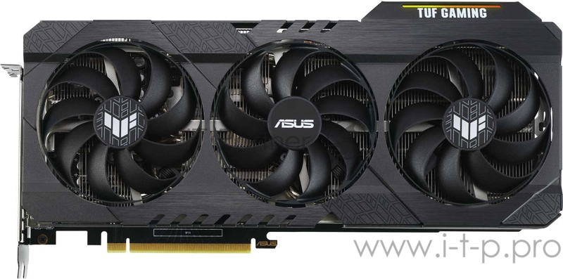 Видеокарта Asus PCI-E 4.0 TUF-RTX3060TI-O8G-V2-GAMING LHR NVIDIA GeForce RTX 3060Ti 8192Mb 256 GDDR6 1755/14000/HDMIx2/DPx3/HDCP Ret