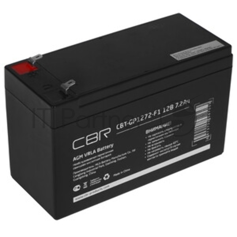Аккумуляторная VRLA батарея CBR CBT-GP1272-F1 (12В 7.2Ач), клеммы F1
