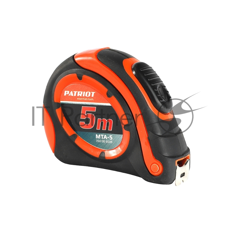 Рулетка PATRIOT MTA-5, автостоп, ударопрочный корпус, обрезиненная, 5м