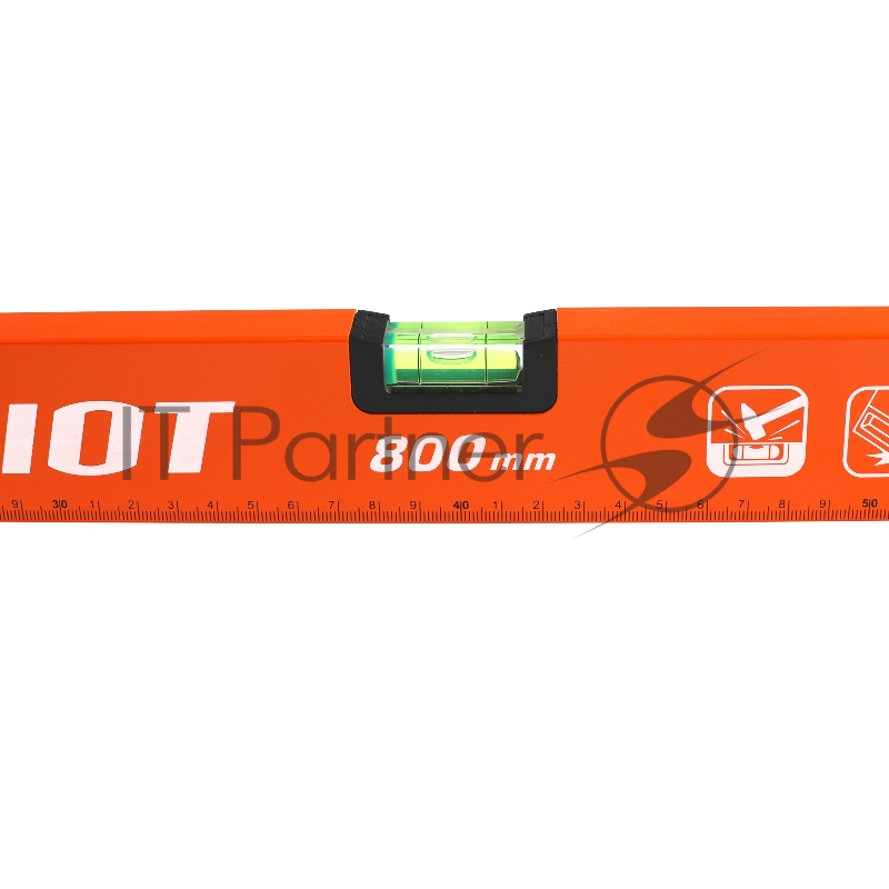 Уровень PATRIOT LRP-800, магнитный, алюминиевый фрезерованный, усиленный, 800мм