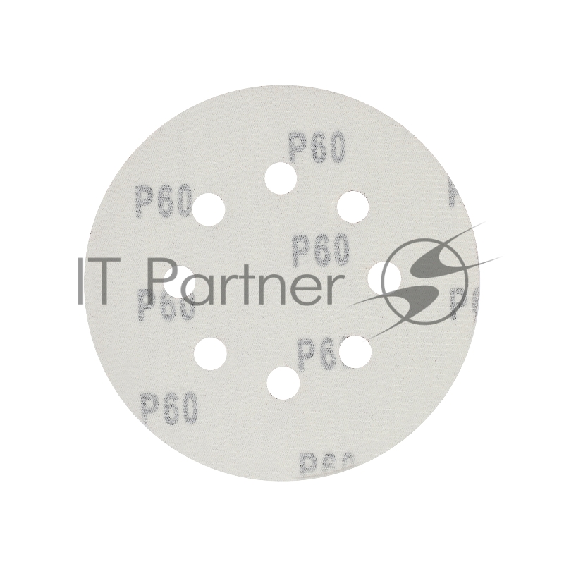 Круг шлифовальный PATRIOT на липучке, 125мм, Р60, 8 отверстий, 5 шт