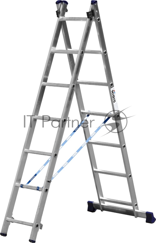Лестницы, стремянки Лестница СИБИН универсальная, двухсекционная, 7 ступеней 38823-07