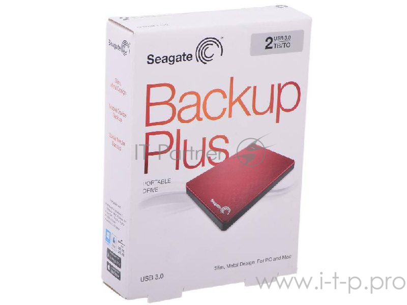 Носитель информации Seagate Portable HDD 2Tb Backup Plus STDR2000203 {USB 3.0, 2.5