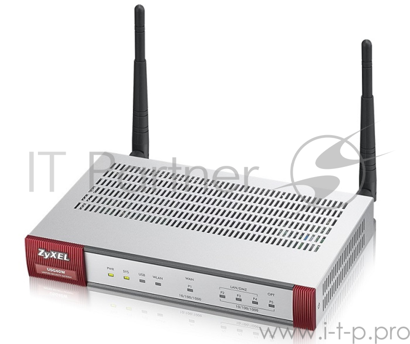 Сетевое оборудование ZYXEL USG40W-RU0101F Межсетевой экран 10/100/1000BASE-TX