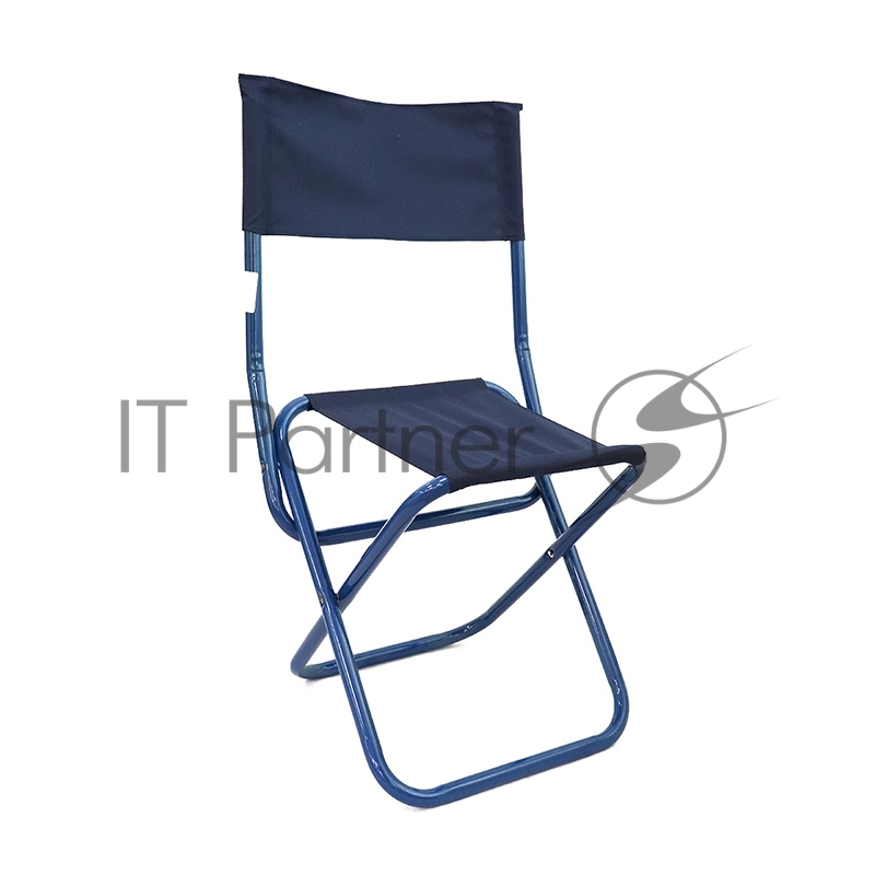 Стул туристич. СЛЕДОПЫТ складной со спин,бол. 420х490х940мм,труба сталь 25х1мм(рипстоп т.син.)/5/