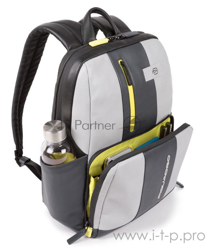Рюкзак Piquadro Urban CA3214UB00/GRGR серый/желтый натур.кожа