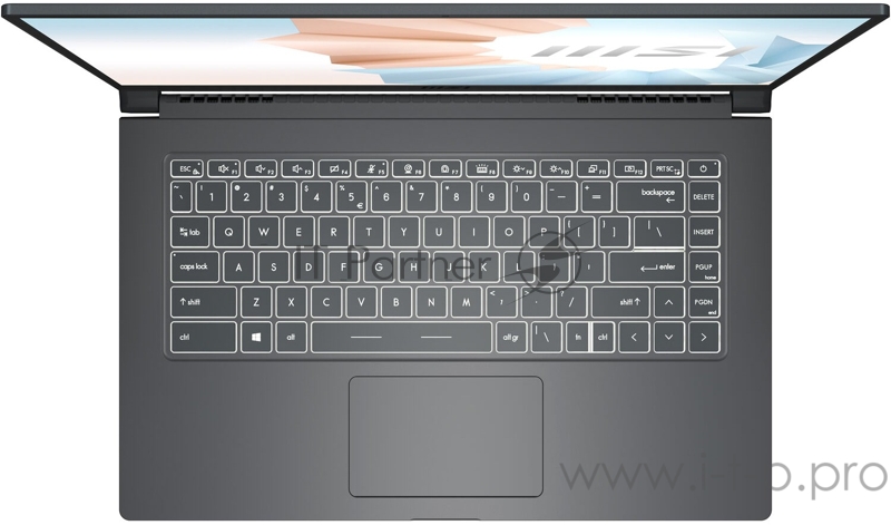 Ноутбук MSI Modern 15 A11SBU-658RU TigerLake i5-1135G7/8GB/512GB SSD/noODD/15.6 FHD,60Hz IPS/MX450, GDDR5 2GB/WiFi+BT/Win10/Carbon Grey