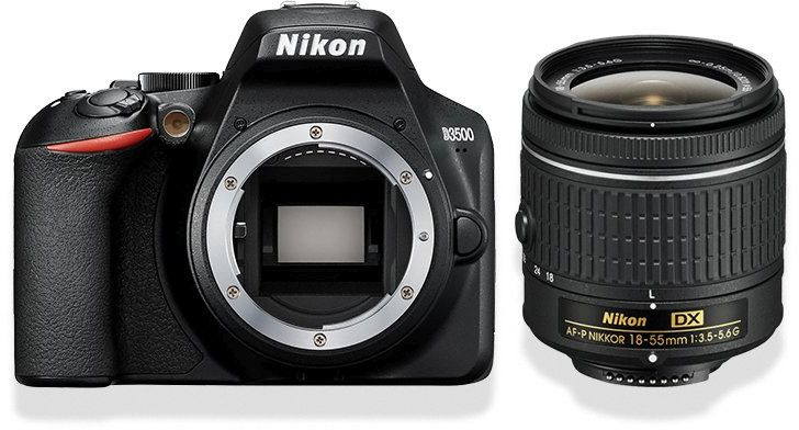 Фотоаппарат Nikon D3500 Black KIT AF-P 18-55 II non VR 24,7Mp, 3 LCD