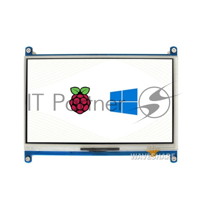 ACD18-RA418 Waveshare 7 резистивный сенсорный дисплей без корпуса, 1024*600 IPS матрица, вход HDMI, питание по USB, для Raspberry Pi 3