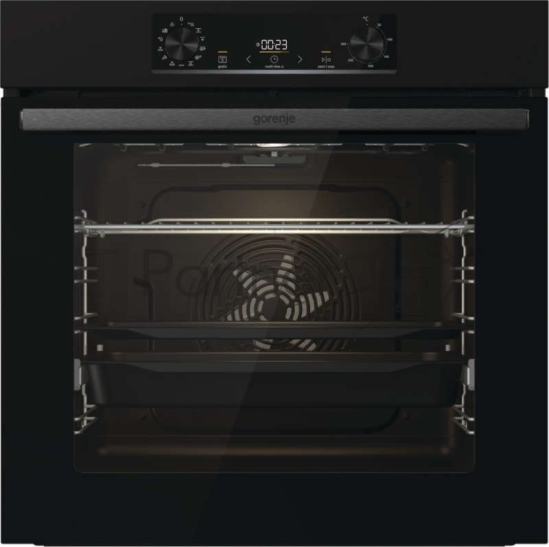 Встраиваемая электрическая духовка 60 см GORENJE BOS6737E06B, Полезный объем: 77 л, Сенсорный программатор IconLED, Решетка, Частично выдвижные телескопические направляющие на 1-м уровне, Дверца CompactDoor: 2 стекла + 1 термослой, Защитное покрытие