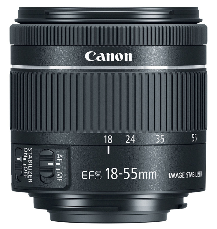 Объектив Canon EF-S IS STM (1620C005) 18-55мм f/4-5.6 черный