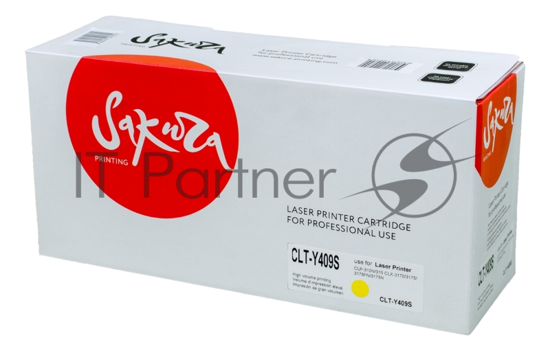 Картридж SAKURA CLTY409S для Samsung CLP-310N/315 CLX-3170/3175/3175FN/3175N, желтый, 1000 к.