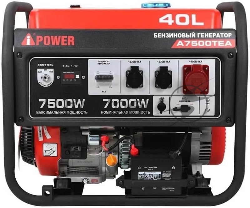 Генератор бензиновый A-iPOWER A7500ТEA 20114 7кВт, 400В/50Гц, электростартер, разъем ATS