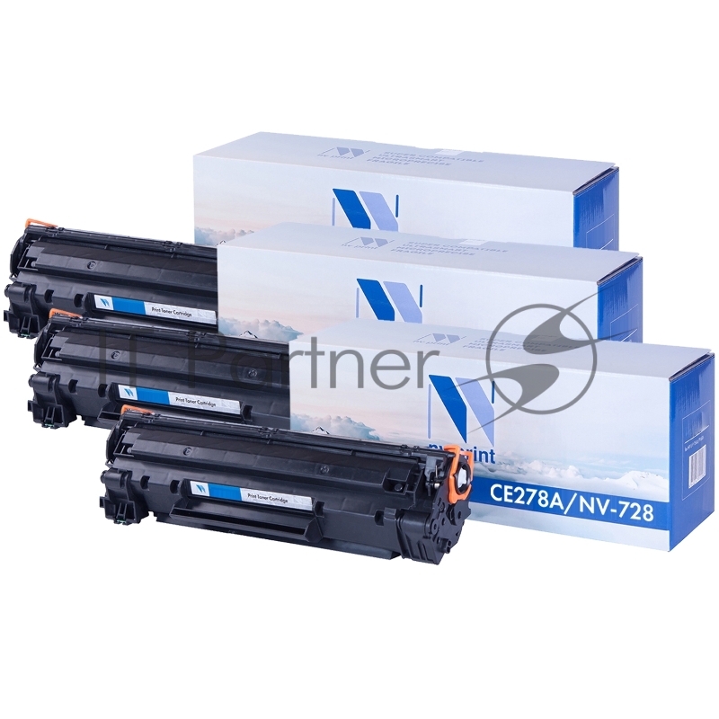 Картридж NVP совместимый NV-CE278A/NV-728-SET3 универсальные для HP/Canon LaserJet Pro P1566/ P1606dn/ M1536dnf/ i-Sensys 4410/ 4430/ 4450/ 4550/ 4550d/ 4570/ 4570dn/ 4580/ 4580dn/ 4730/ 4750/ 4780w/ 4870/ 4870dn/ 4890/ 4890dw (2100k) (3 шт)