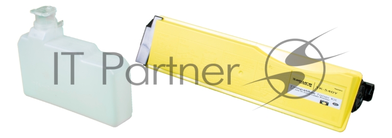 Картридж SAKURA TK540Y для Kyocera Mita FS-C5100DN, желтый, 4000 к.