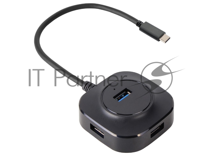 Кабель-концентратор TypeC USB3.0----4 USB3.0 +microUSB 0.3m VCOM (DH307C)