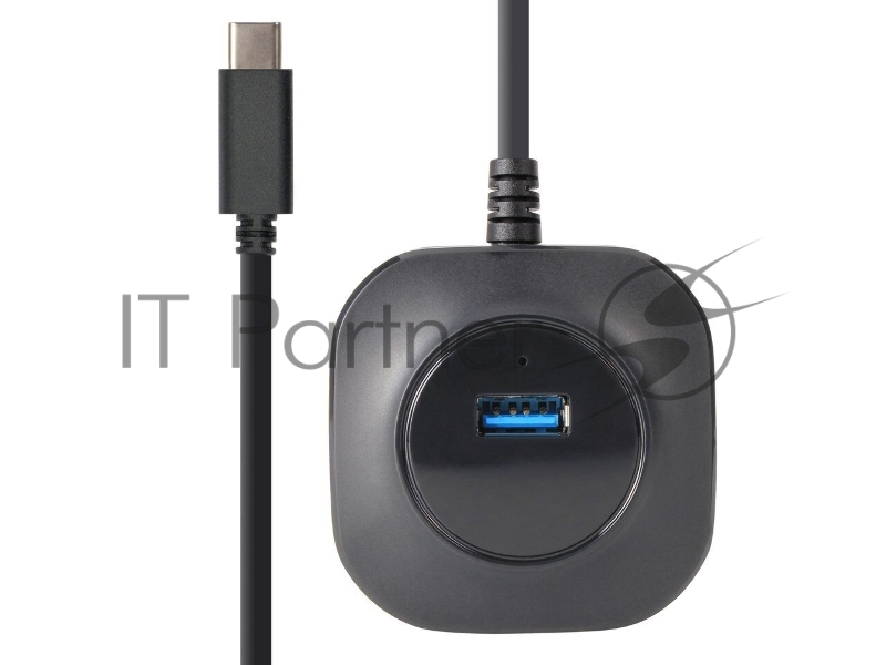 Кабель-концентратор TypeC USB3.0----4 USB3.0 +microUSB 0.3m VCOM (DH307C)