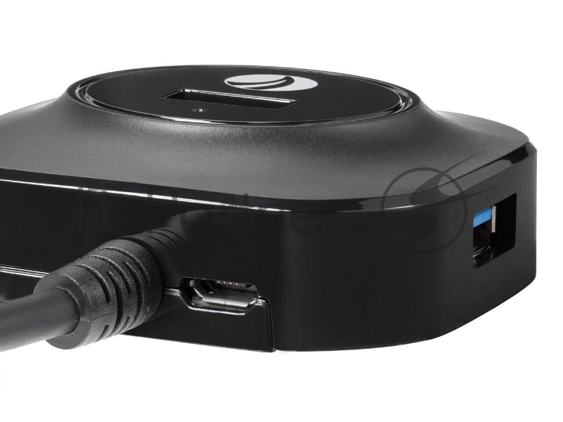 Кабель-концентратор TypeC USB3.0----4 USB3.0 +microUSB 0.3m VCOM (DH307C)
