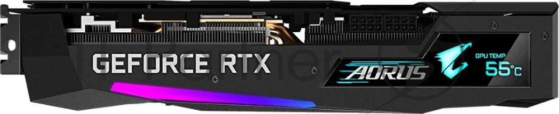 Видеокарта Gigabyte PCI-E nVidia GeForce RTX 3070 8Gb AORUS MASTER LHR RTL (GV-N3070AORUS M-8GD 2.0)